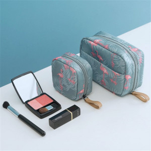 Mini Cosmetic Bag Flamingo Solid Color Travel Toiletry Storage Bag Cactus Beauty Makeup Bag Cosmetic Bag Organizer Special Offer